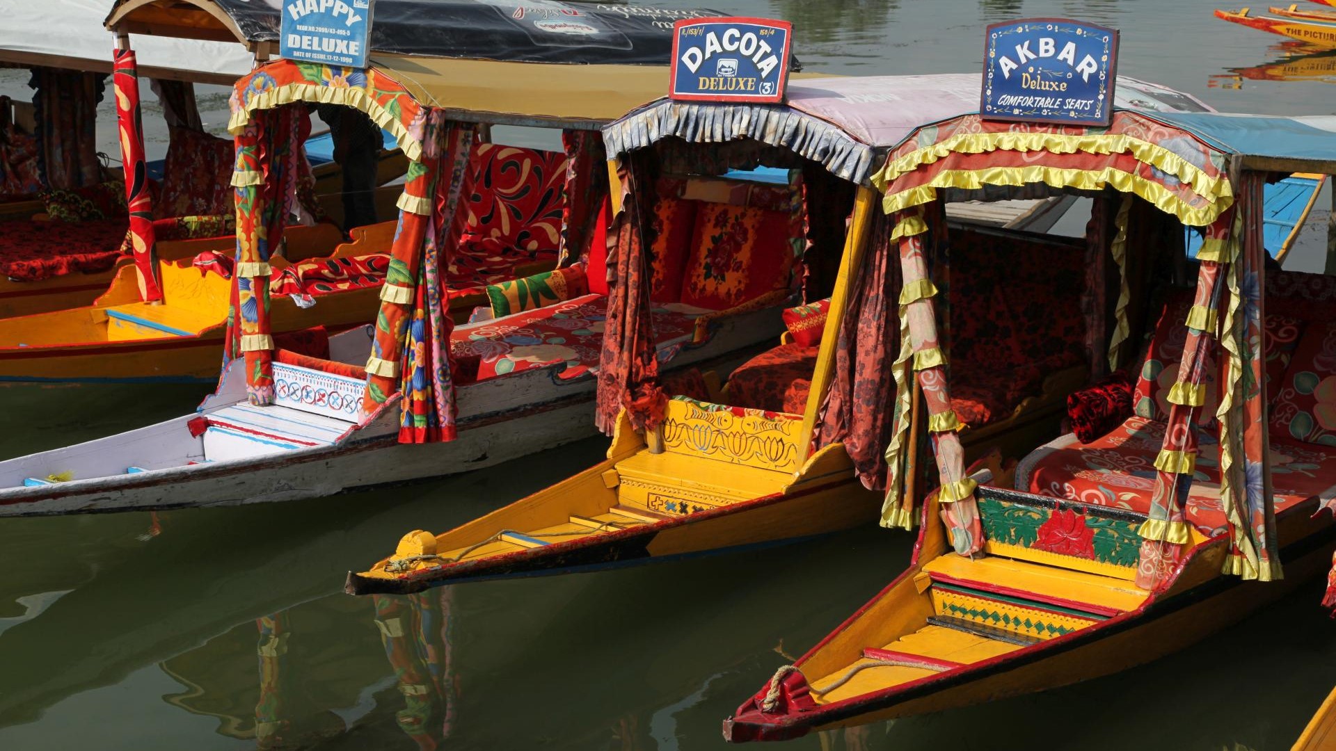 Der Dal-See bei Srinagar, Jammu und Kashmir, Indien