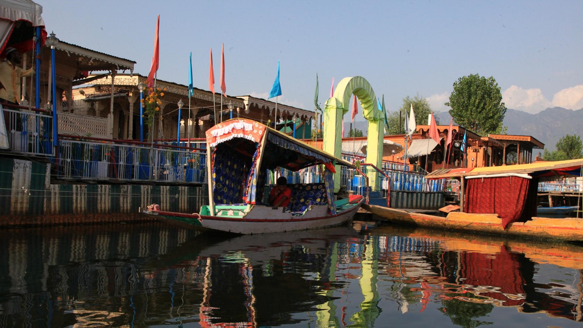 Der Dal-See bei Srinagar, Jammu und Kashmir, Indien