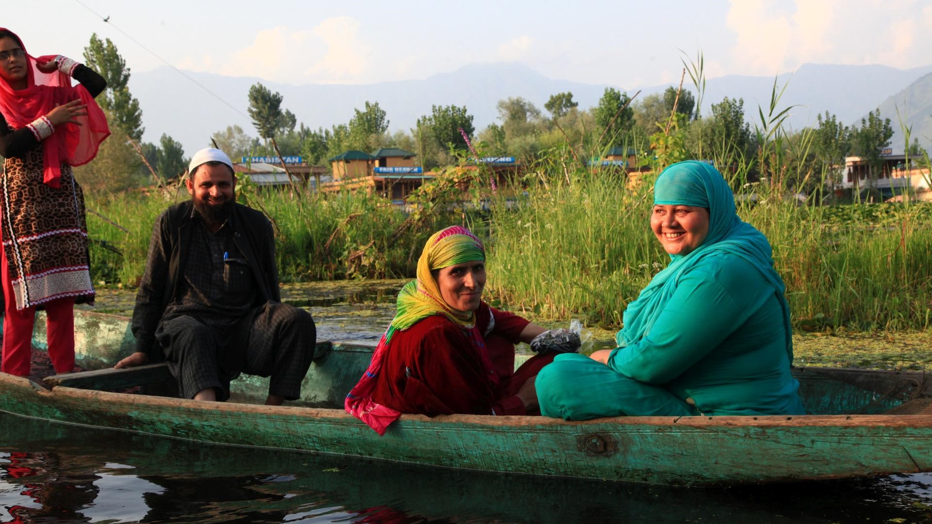 Der Dal-See bei Srinagar, Jammu und Kashmir, Indien