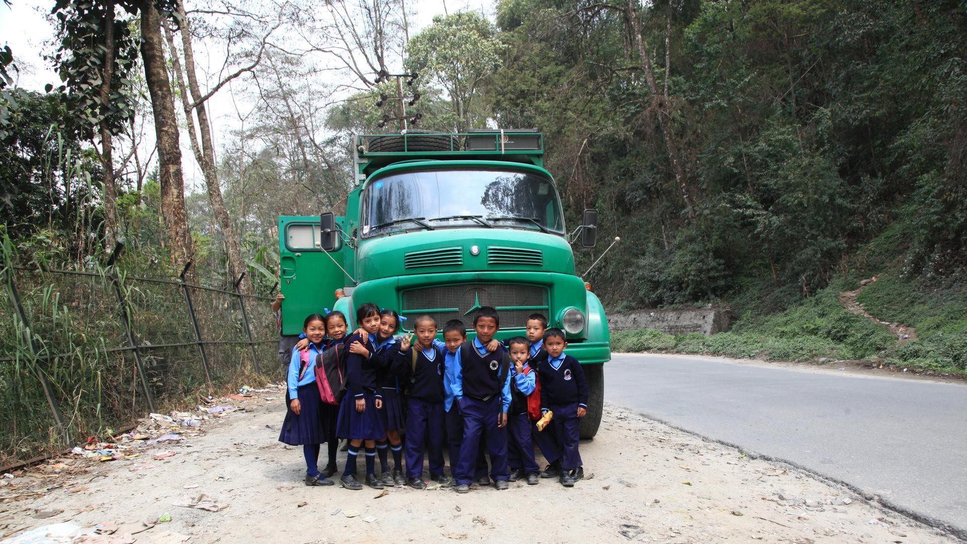 Besuch vom Nachwuchs in Sikkim, Indien