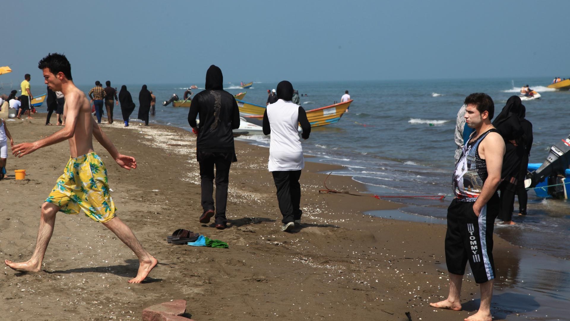 Badefreuden am kaspischen Meer. Iran