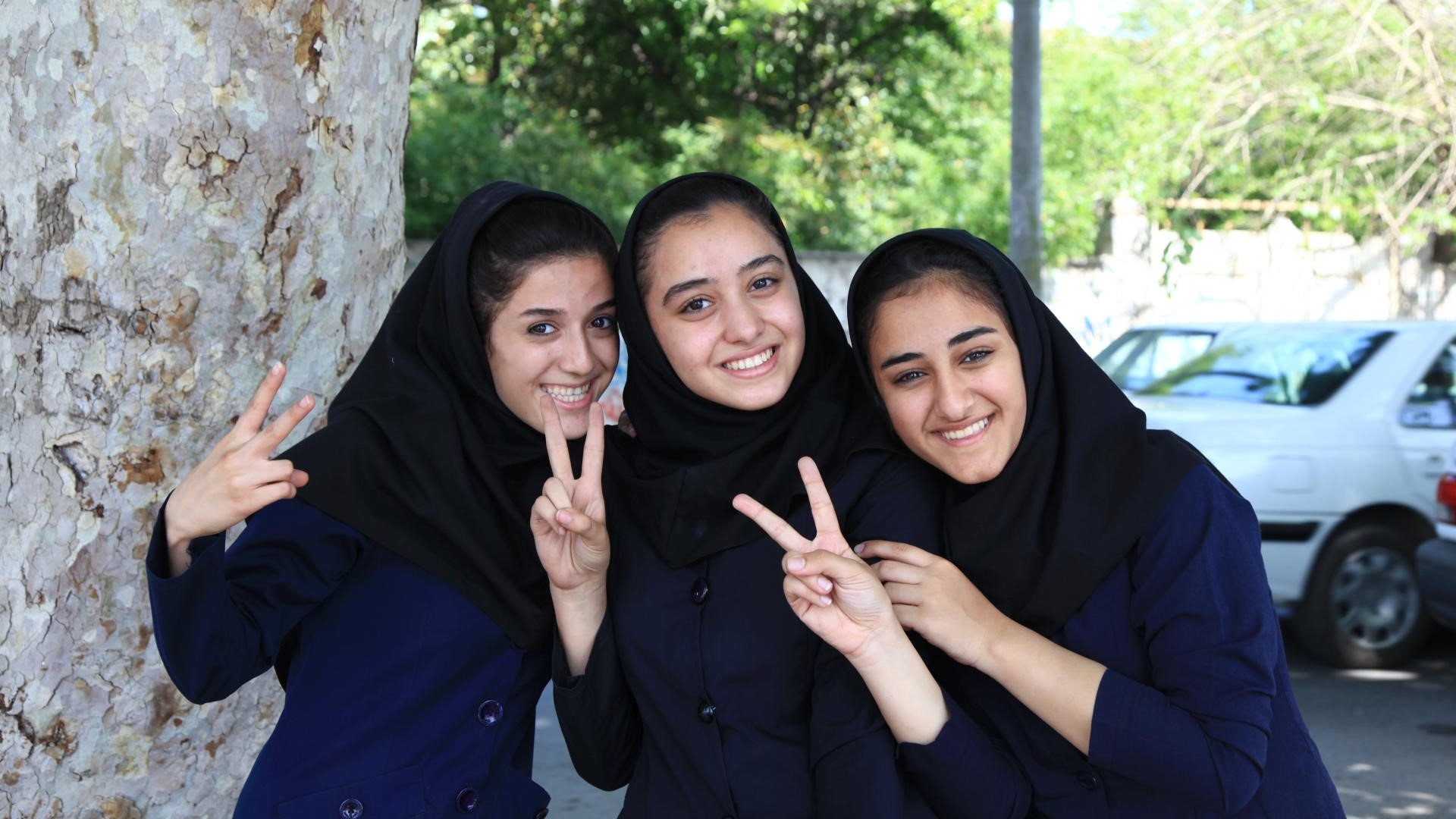 3 Schönheiten in Isfahan.