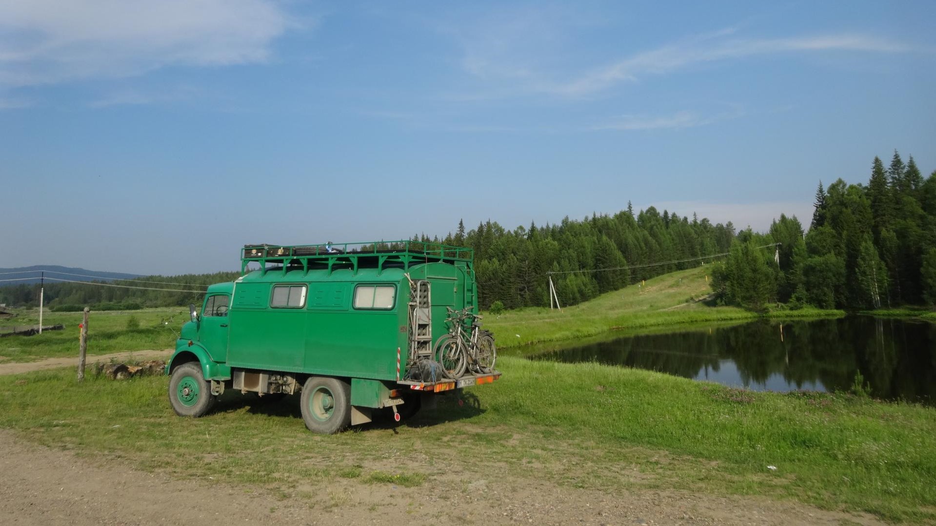irgendwo in Sibirien an einem der unzähligen Seen.